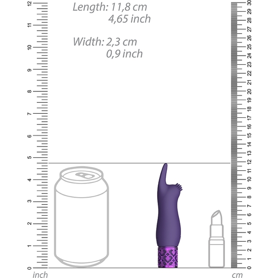 ELEGANCE - SILICONE RECHARGEABLE BULLET - PURPLE