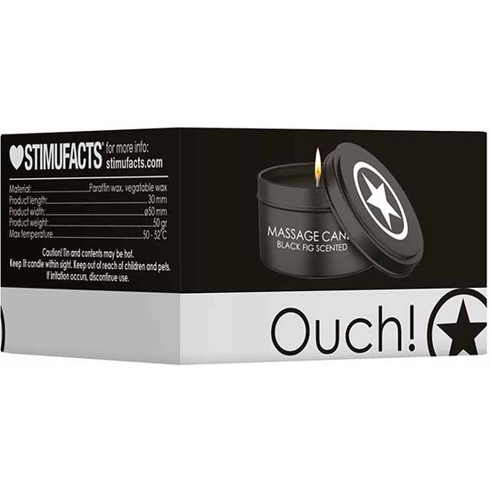 MASSAGE CANDLE - DISOBEDIENT SCENTED - BLACK