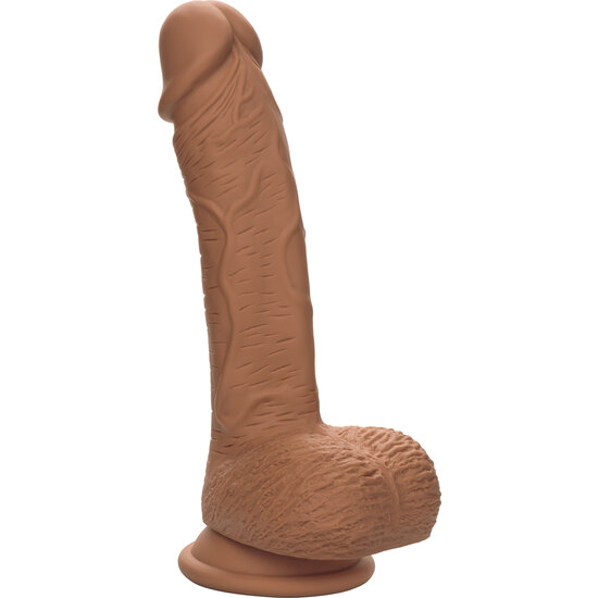 Dual Density Silicone Penis 21.5cm - Brown
