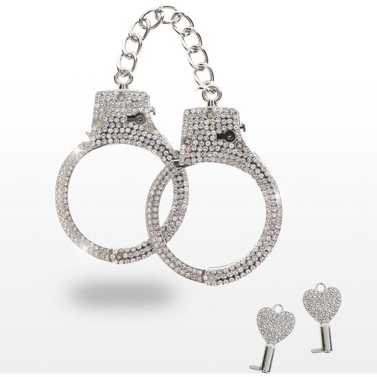 Taboom Silver Diamond Handcuffs