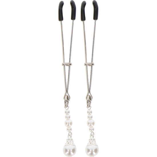 Taboom Tweezers With Pearls - Silver