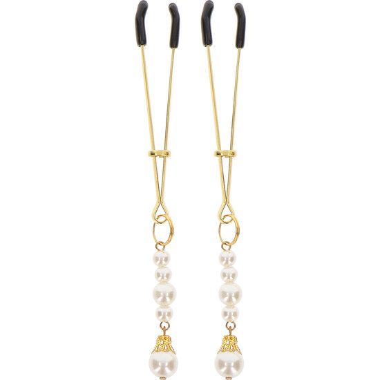 TABOOM TWEEZERS WITH PEARLS - GOLD