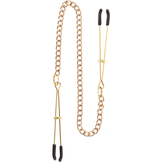 TABOOM CLIPS WITH CHAIN - GOLD