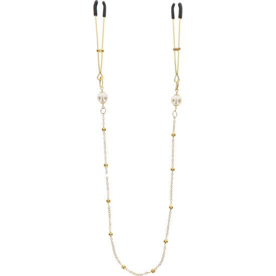 TABOOM PEARL CLIPS AND DELUXE CHAIN - GOLD