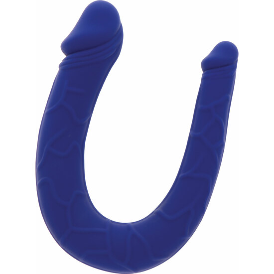 REALISTIC MINI DOUBLE DONG - BLUE