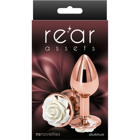 ROSE BUTTPLUG SMALL - WHITE