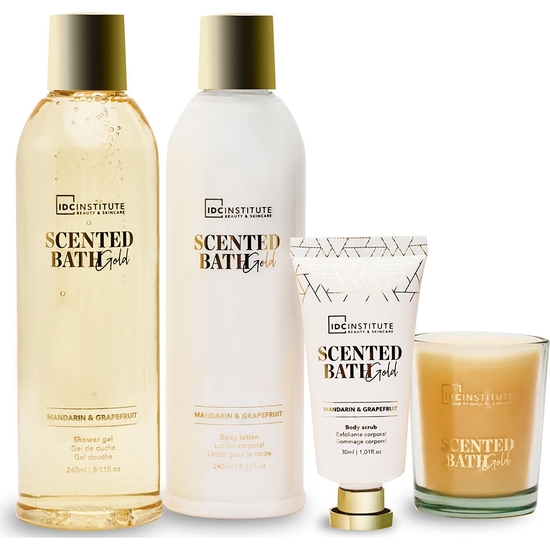 SCENTED GOLD COMESTICATE GIFT SET 4 PIECES