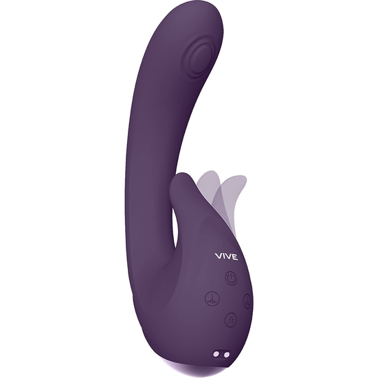 Miki - Flashing And Pulsing G-spot Vibrator - Purple