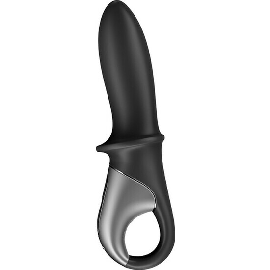 SATISFYER HOT PASSION ANAL VIBRATOR WITH HEAT - BLACK