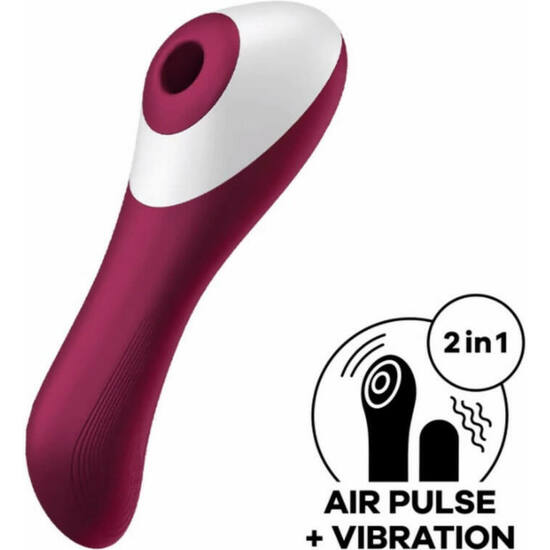 SATISFYER DUAL CRUSH - INSERTABLE DOUBLE AIR PULSE VIBRATOR