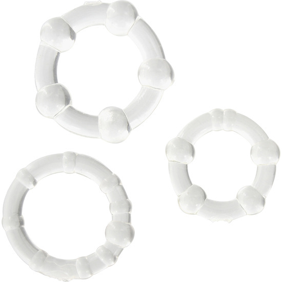 Set Of Three Transparent Penis Rings