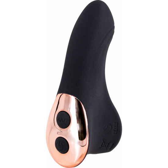 Finger Flirt Rechargeable Vibrator Thimble - Black