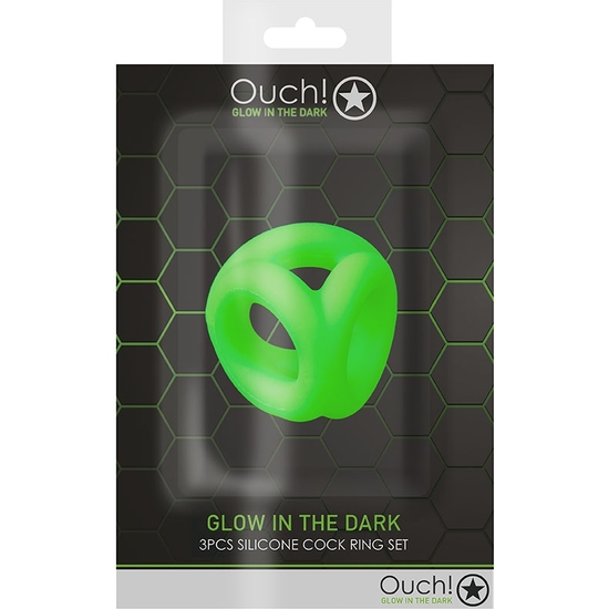 OUCH! - BALL RING WITH BALL - GLOW IN THE DARK