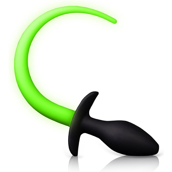 OUCH! - ANALA PLUG WITH TAIL - GLOW IN THE DARK