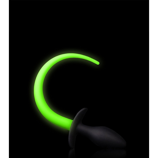 Ouch! - Anala Plug With Tail - Glow In The Dark