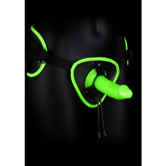 Ouch! - Harness With Strap-on And Glow In The Dark - Glow In The Dark