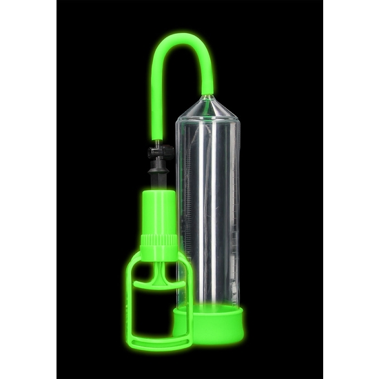 OUCH! - PENIS PUMP WITH GRIP - GLOW IN THE DARK