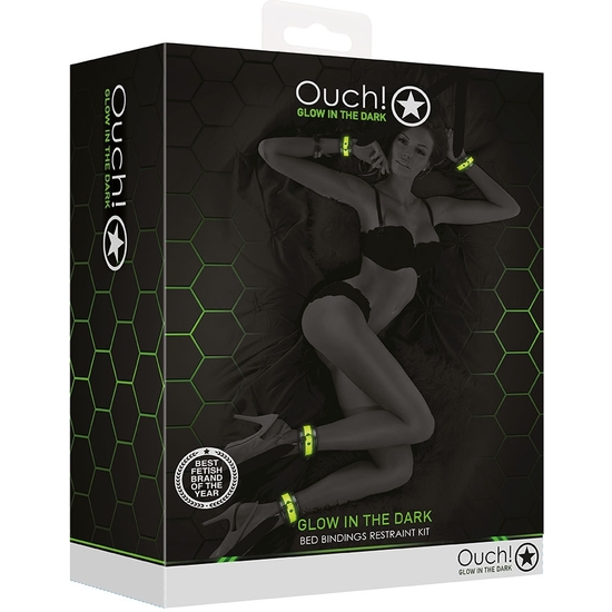 OUCH! - BED TIES KIT - GLOW IN THE DARK