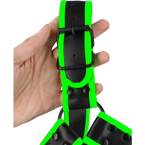 OUCH! - CHEST HARNESS - GLOW IN THE DARK