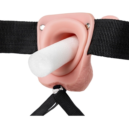 REALROCK-HOLLOW STRAP WITH TESTICLES- 9/ 23 CM-SKIN