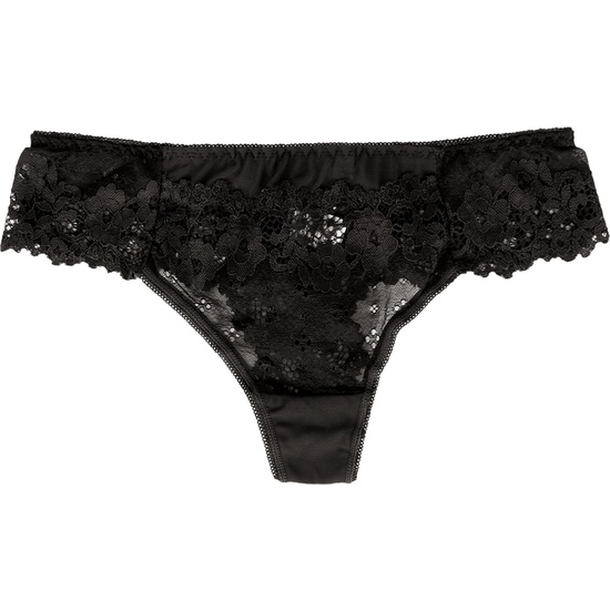 SEXY BLACK FLORAL LACE PANTIES