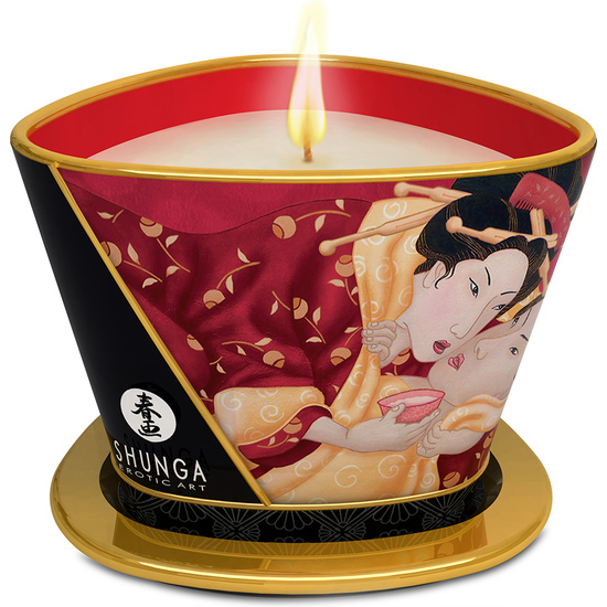 Shunga Massage Candle Strawberry 170 Ml