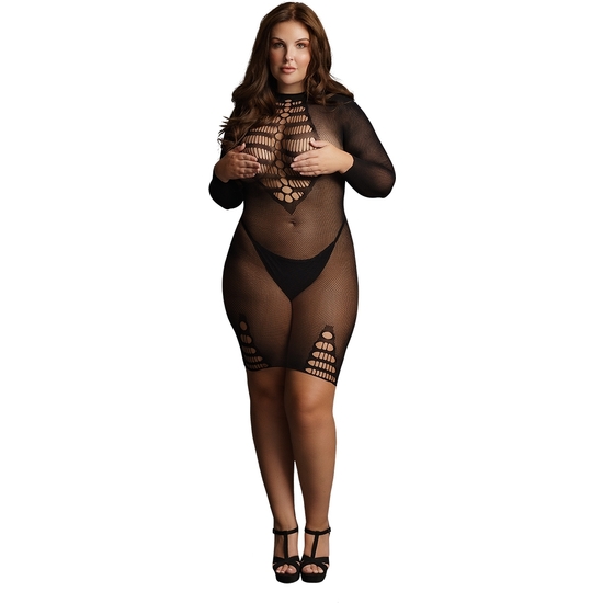 le desir long sleeve fishnet dress shots aceites y lubricantes oils and lubricants creams powders LE DESIR LONG SLEEVE FISHNET DRESS SHOTS 