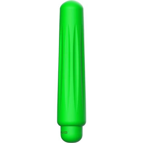 DELIA - BULLET VIBRATOR - ABS BULLET WITH SILICONE SLEEVE - 10-SPEED- GREEN