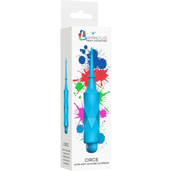 CIRCE - BULLET VIBRATOR - ABS BULLET WITH SILICONE SLEEVE - 10-SPEED - TURQUOISE