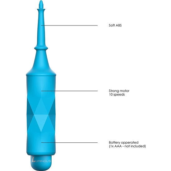 CIRCE - BULLET VIBRATOR - ABS BULLET WITH SILICONE SLEEVE - 10-SPEED - TURQUOISE