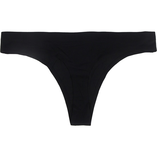 L-XL BLACK SOLID COLOR HIGH QUALITY THONG