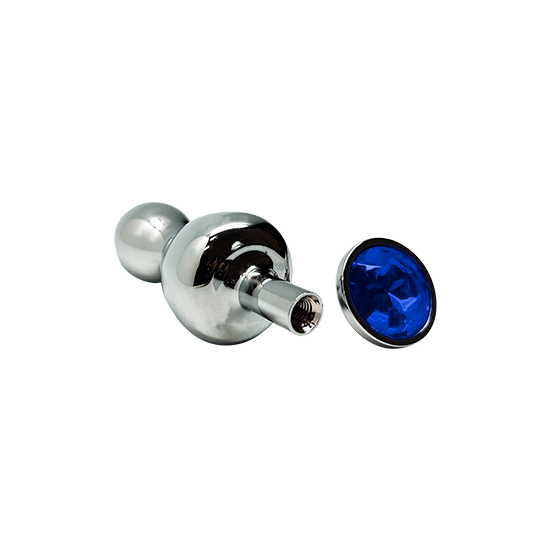 WOOOMY LOLLYPOP PLUG METAL DOUBLE BALL SIZE S - BLUE COLOR