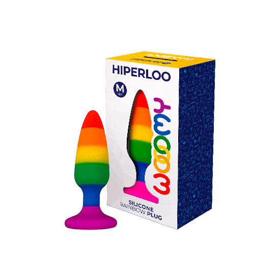Wooomy Hiperloo Silicone Rainbow Plug - Size M