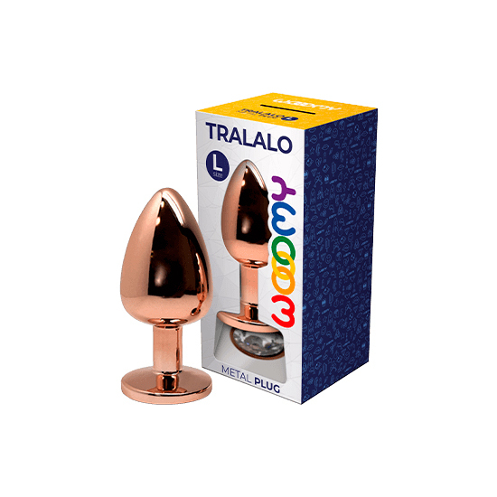 WOOOMY TRALALO ROSE GOLD METAL PLUG SIZE L - WHITE COLOR WOOOMY