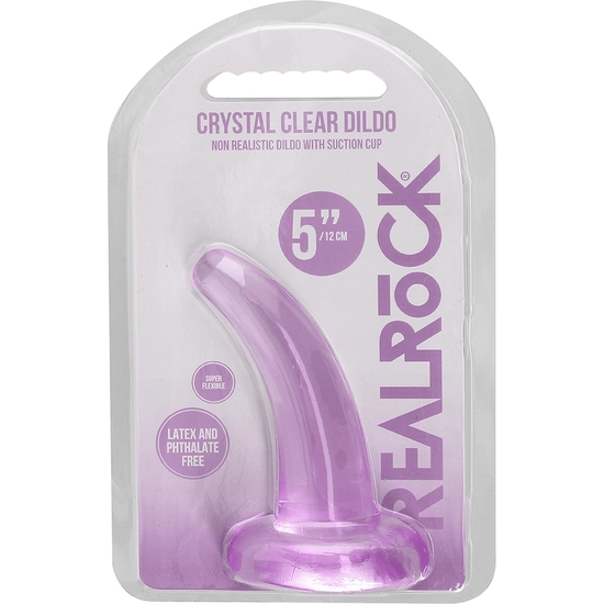 REALROCK - DILDO FOR ANAL AND VAGINAL USE - 4.5/ 11.5 CM - PURPLE