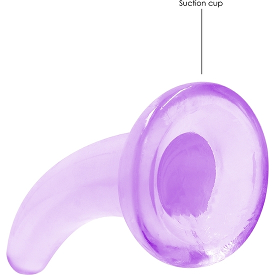 REALROCK - DILDO FOR ANAL AND VAGINAL USE - 4.5/ 11.5 CM - PURPLE