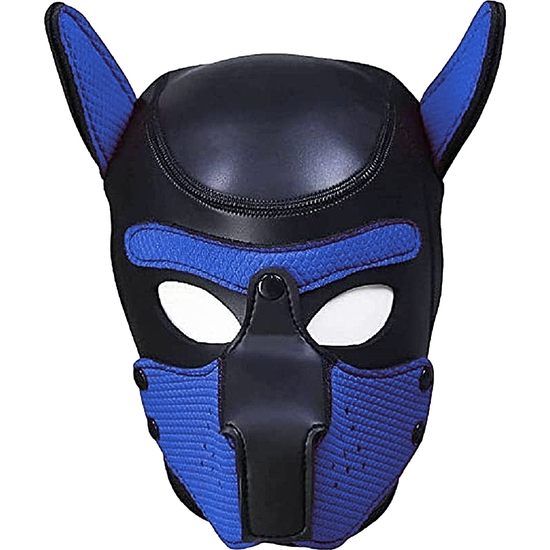 OUCH PUPPY PLAY - NEOPRENE PUPPY HOOD - BLUE