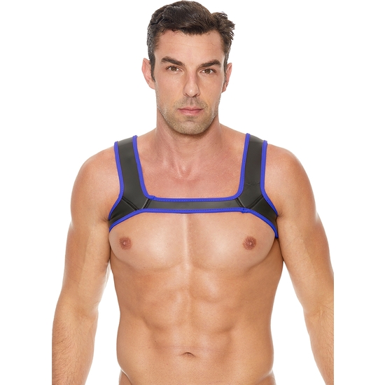 OUCH PUPPY PLAY - NEOPRENE HARNESS - BLUE