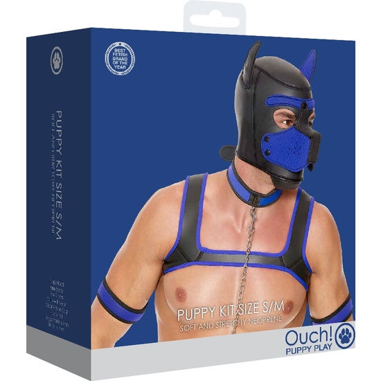 OUCH PUPPY PLAY - PUPPY KIT NEOPRENE - BLUE