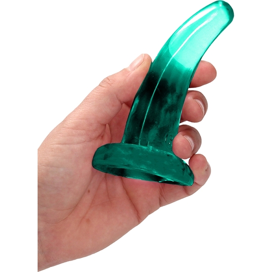 REALROCK - DILDO SUITABLE FOR ANAL AND VAGINAL USE - 4.5/ 11.5 CM - TURQUOISE