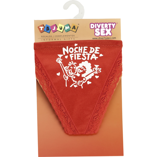 Red Girl Night Party Thong