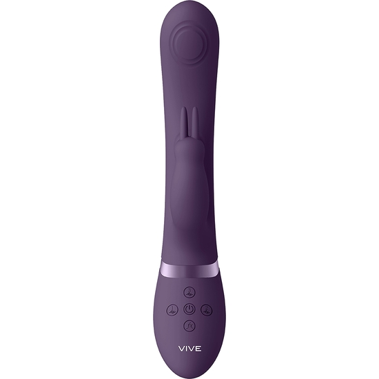VIVE MAY - DOUBLE PULSE WAVE AND CYG POINT BUNNY VIBRATOR - PURPLE