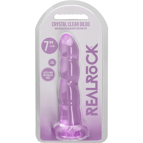 REALROCK - JELLY EFFECT DILDO - 7/ 17 CM - PINK