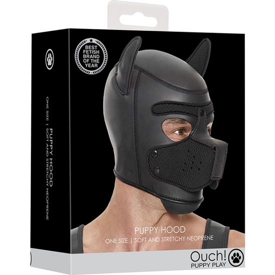 OUCH PUPPY PLAY - PUPPY HOOD NEOPRENE - BLACK