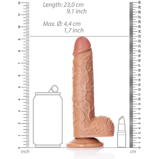 REALROCK - REALISTIC PENIS WITH TESTICLES - 8/ 20.5 CM