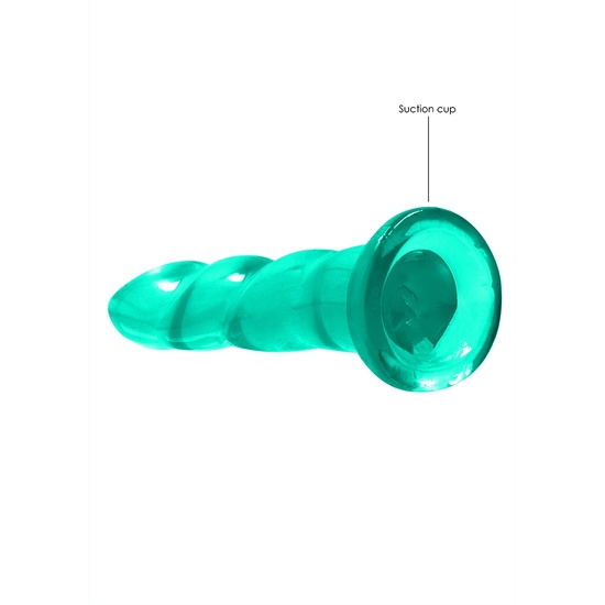 REALROCK - DILDO SUITABLE FOR VAGINAL AND ANAL USE - 7/ 17 CM - TURQUOISE
