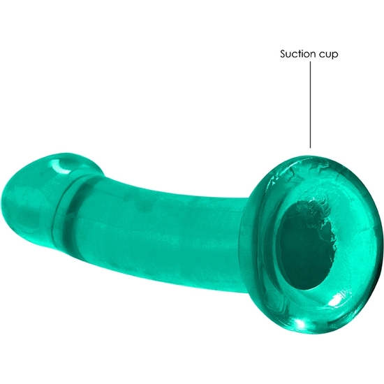 REALROCK - DILDO SUITABLE FOR ANAL AND VAGINAL USE - 6.7/ 17 CM - TURQUOISE