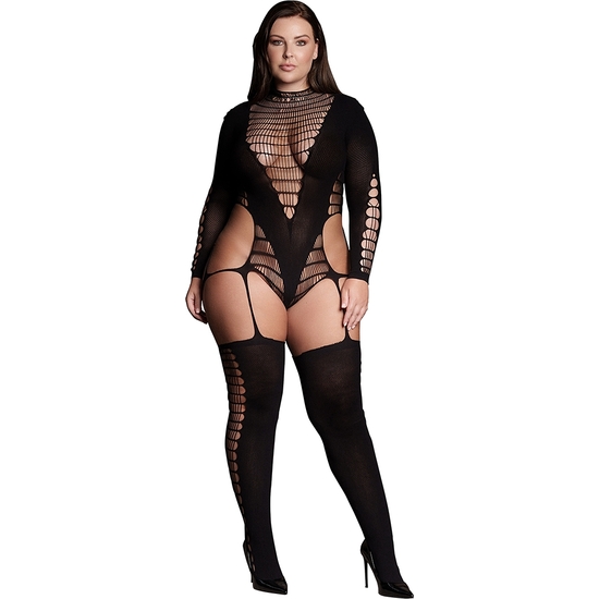LE D SIR-SHADE-KALYKE XXIII - BODYSTOCKING WITH HIGH NECK - LARGE SIZE