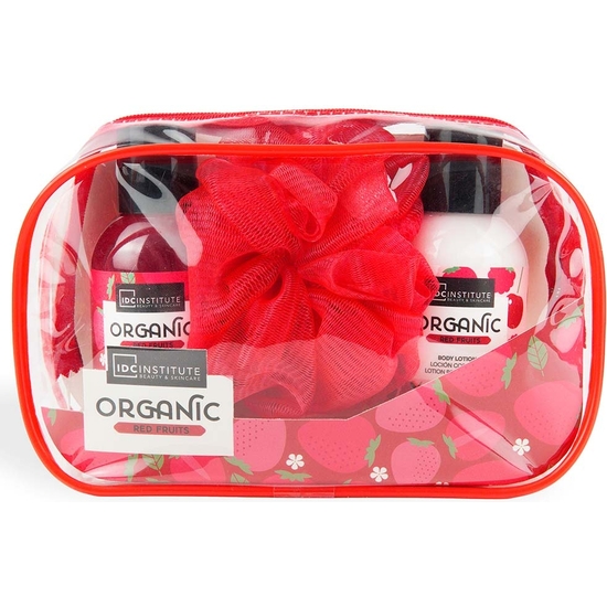 NEEDLE BAG WITH ORGANIC FRUITS COSMETIC SET OF 3 PIECES