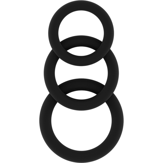 Sono N 25 Set Of Black Silicone Penis Rings